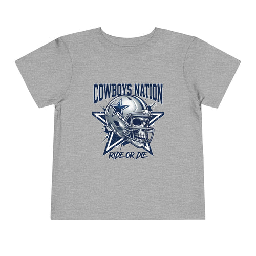Cowboys Nation Toddler Tee — Ride or Die Football Shirt