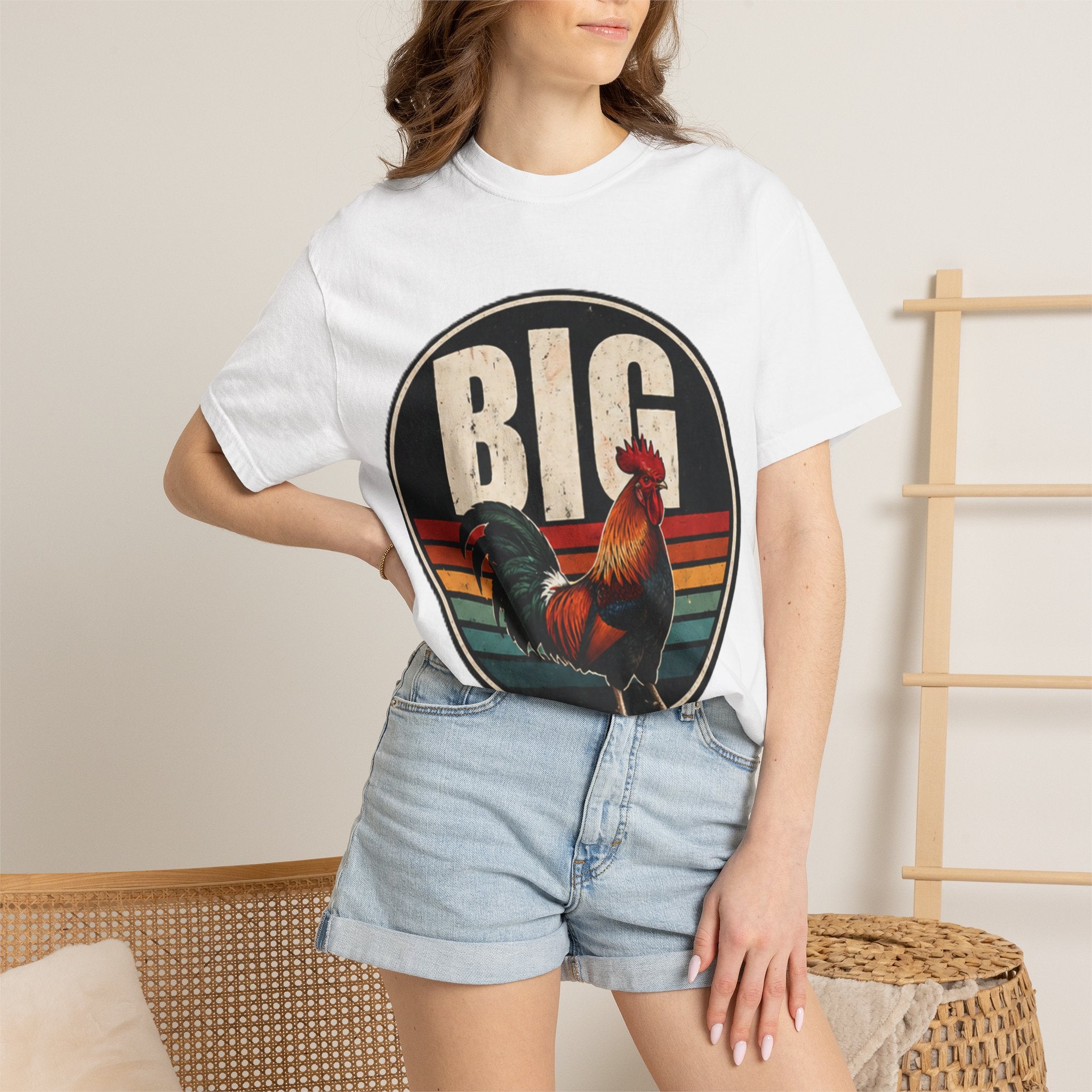 Rooster 'BIG' Vintage Retro T-Shirt