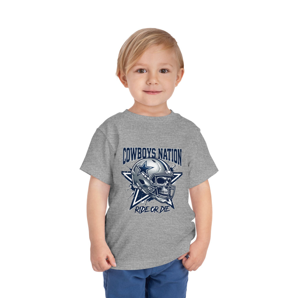 Cowboys Nation Toddler Tee — Ride or Die Football Shirt